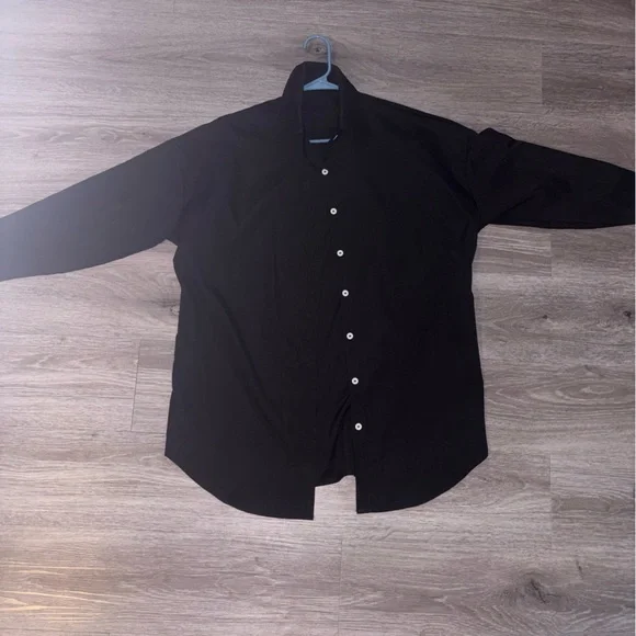 Black BABYGIRL Oversized Button Down - Picture 2 of 2